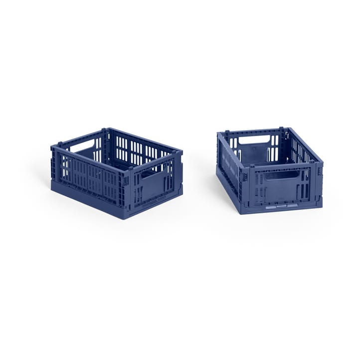 HAY Colour Crate Mini 13x17 cm 2 unidades - Dark blue - HAY