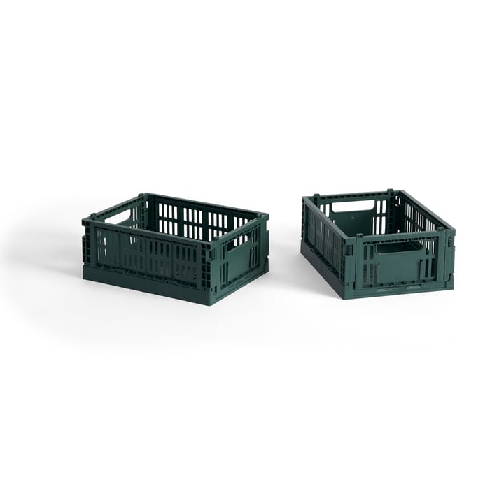 HAY Colour Crate Mini 13x17 cm 2 unidades - Dark green - HAY