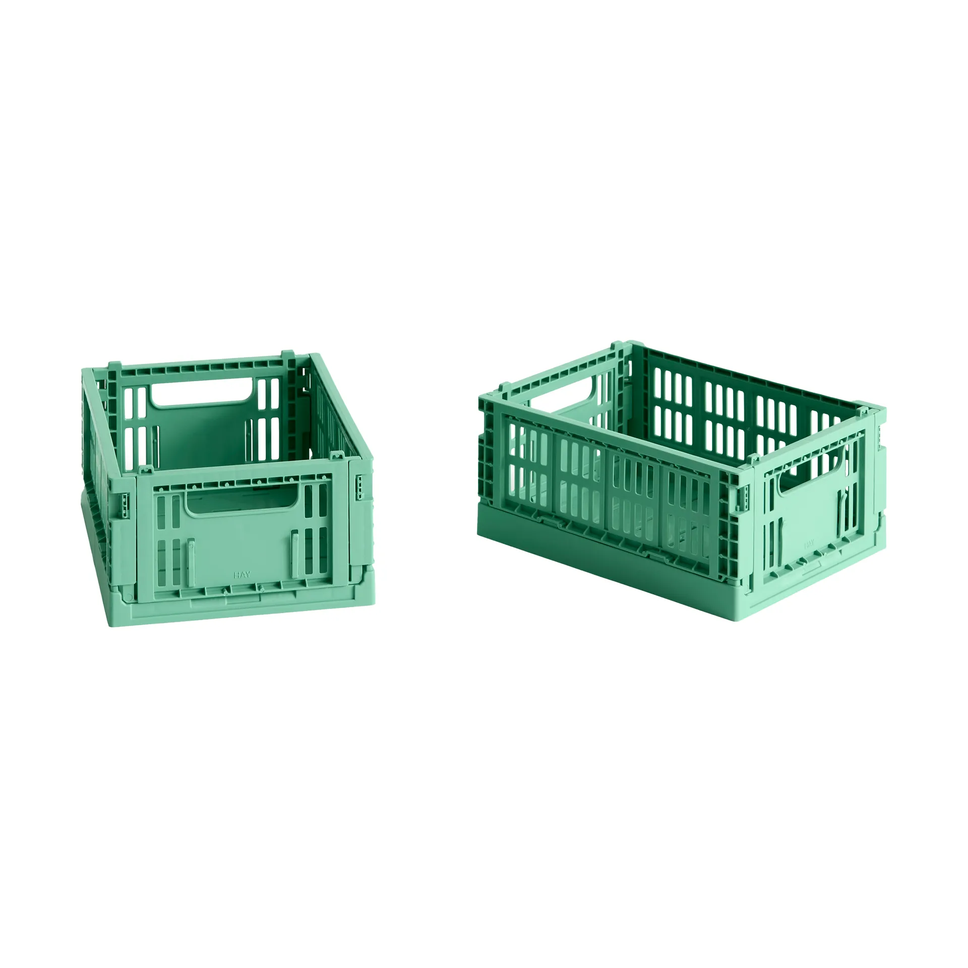 HAY Colour Crate Mini 13x17 cm 2 unidades, Dark mint HAY