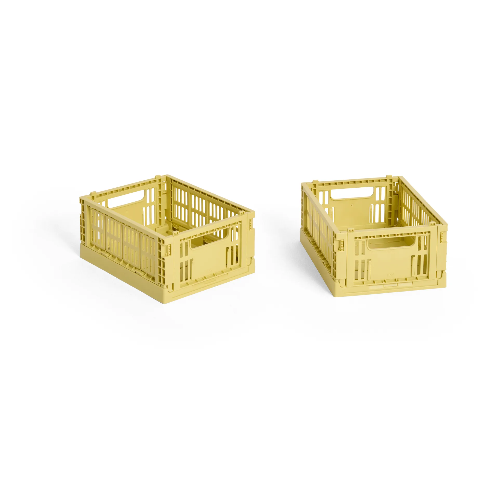 HAY Colour Crate Mini 13x17 cm 2 unidades, Dusty yellow HAY