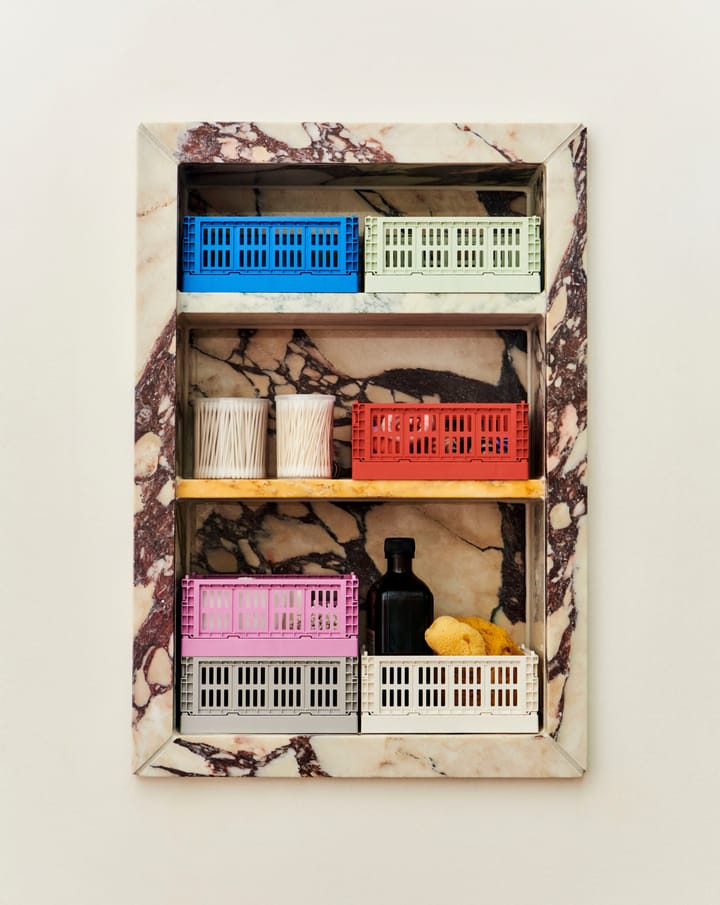 HAY Colour Crate Mini 13x17 cm 2 unidades, Electric blue HAY
