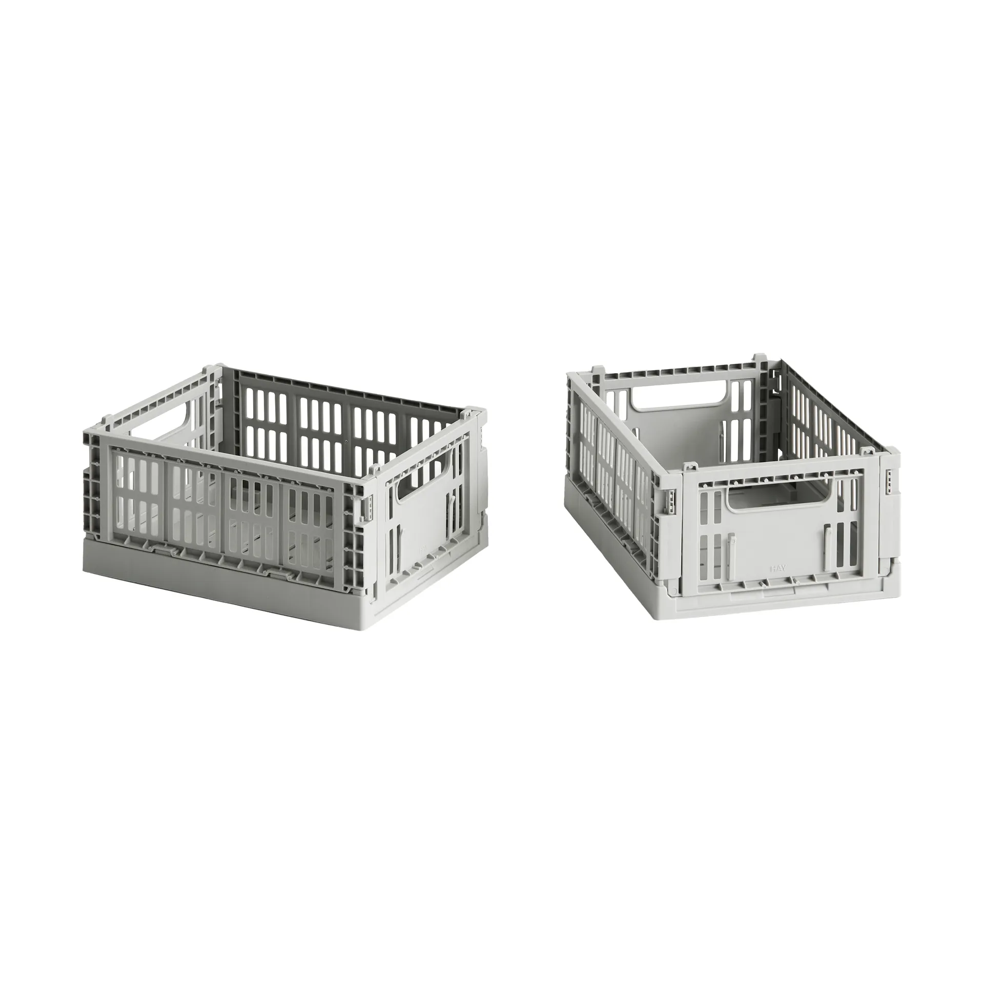 HAY Colour Crate Mini 13x17 cm 2 unidades, Light grey HAY