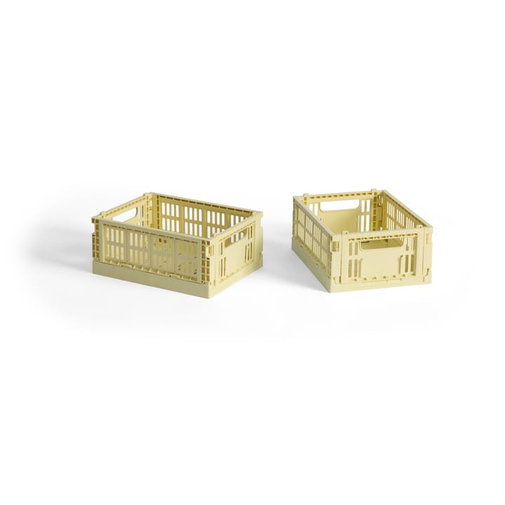 HAY Colour Crate Mini 13x17 cm 2 unidades - Light yellow - HAY
