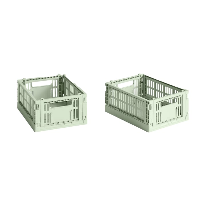 HAY Colour Crate Mini 13x17 cm 2 unidades - Mint - HAY