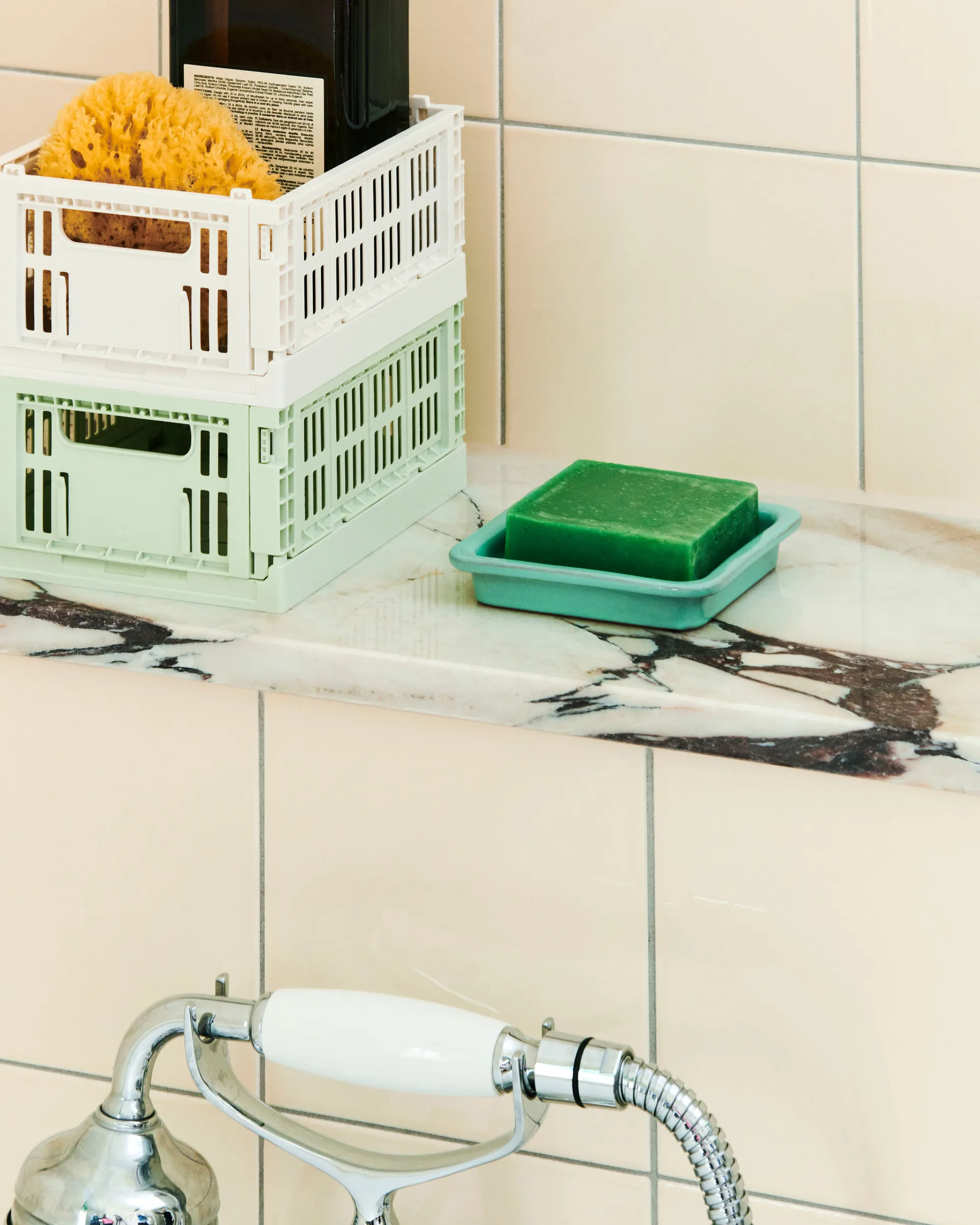 HAY Colour Crate Mini 13x17 cm 2 unidades, Off white HAY