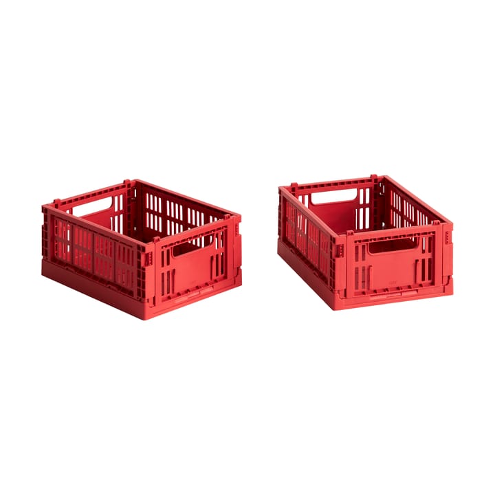 HAY Colour Crate Mini 13x17 cm 2 unidades - Red - HAY