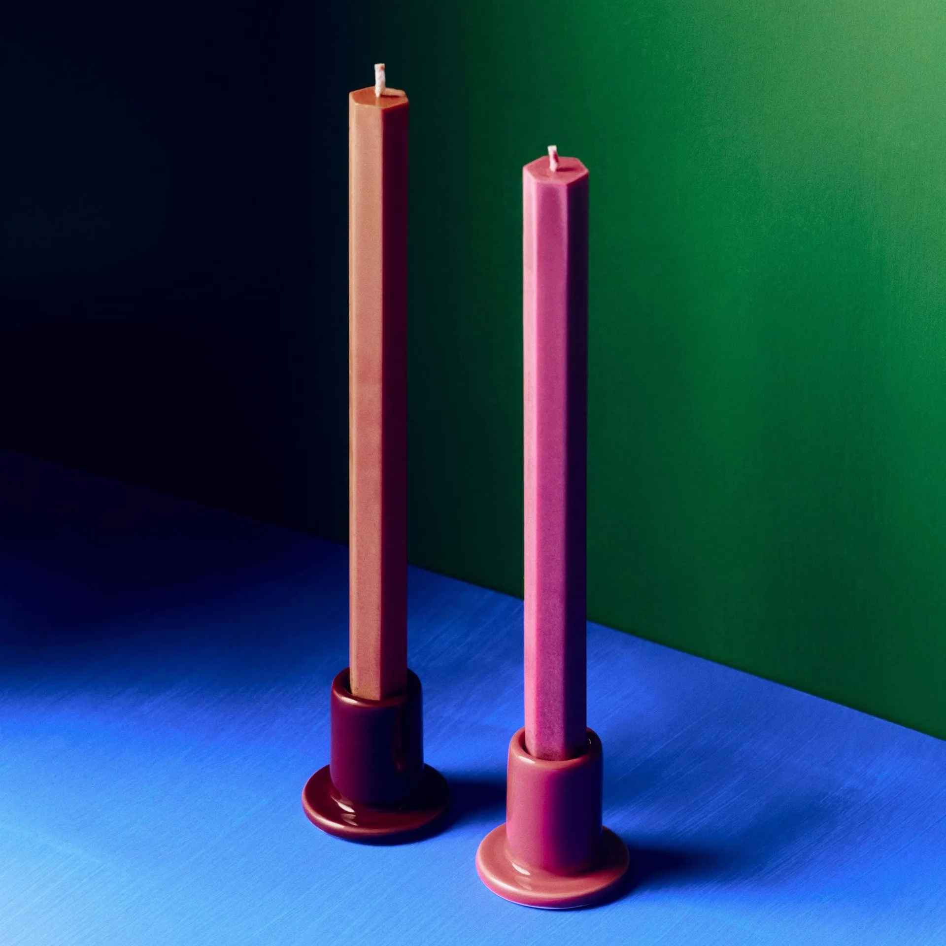 Hexagon Candle conjunto de velas mix 4-unidades, Berry HAY
