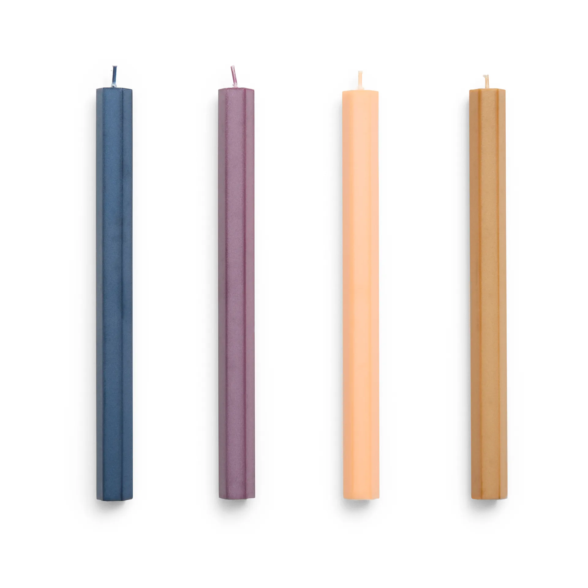 Hexagon Candle conjunto de velas mix 4-unidades, Dark HAY