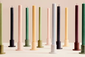 Hexagon Candle conjunto de velas mix 4-unidades - Dark - HAY