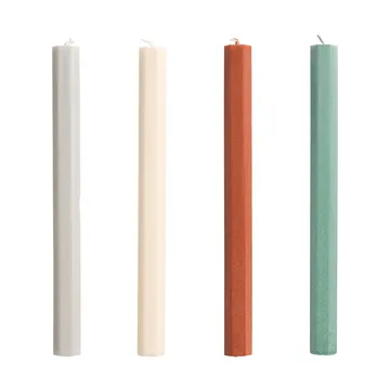 Hexagon Candle conjunto de velas mix 4-unidades - Floresta - HAY