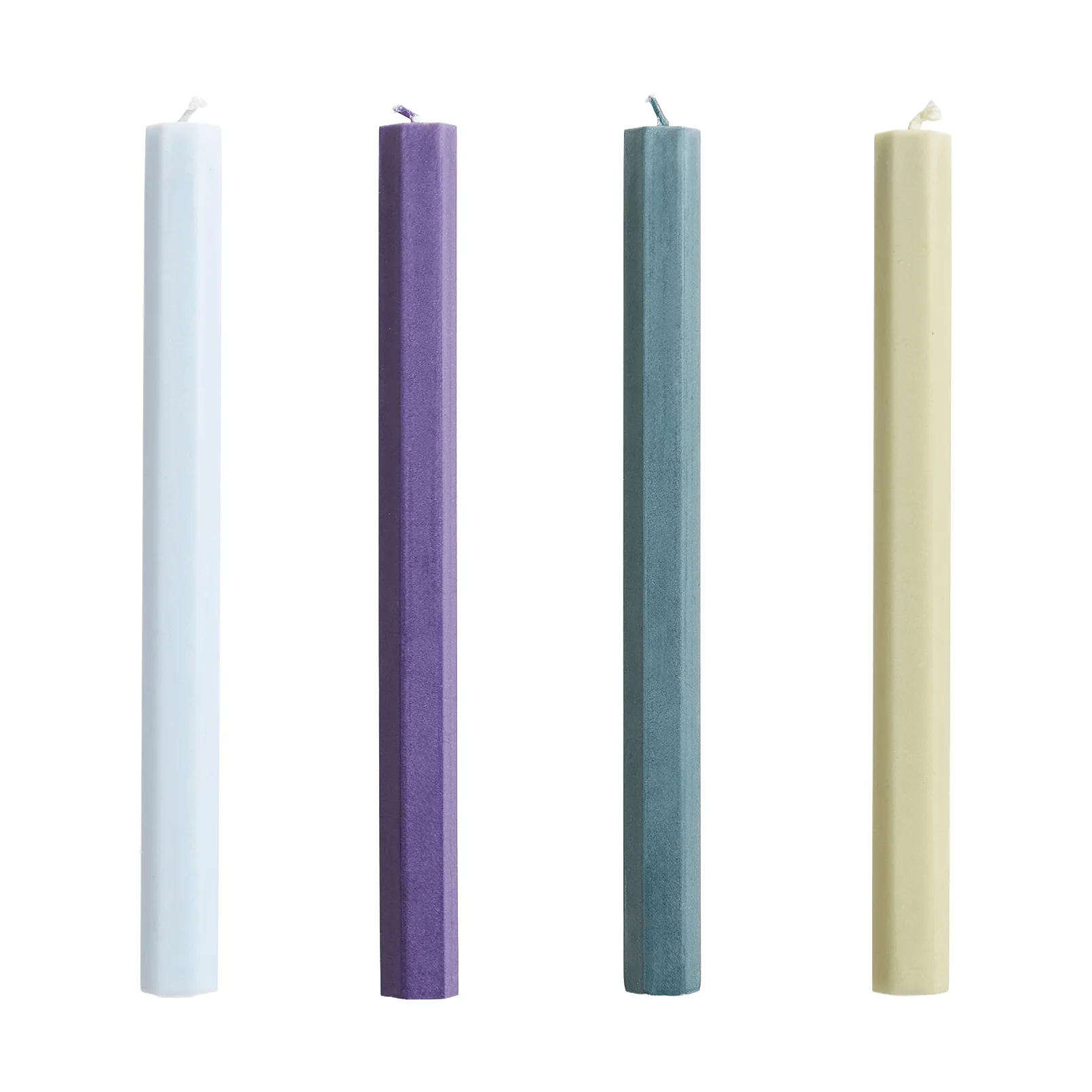 Hexagon Candle conjunto de velas mix 4-unidades, Prado HAY