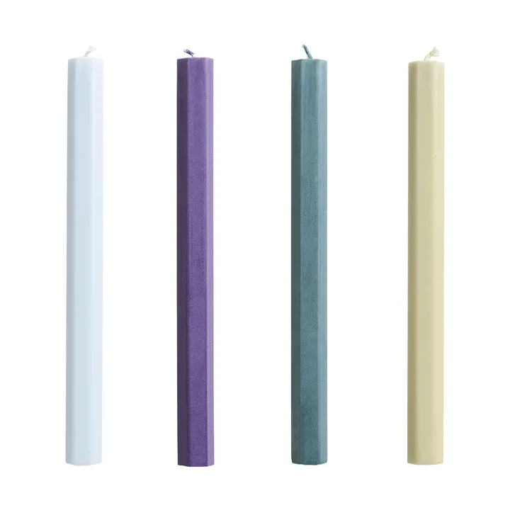 Hexagon Candle conjunto de velas mix 4-unidades - Prado - HAY