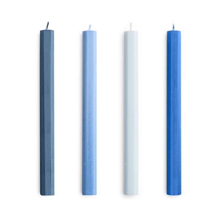 Hexagon Candle mistura de velas 4 unidades - Azul - HAY
