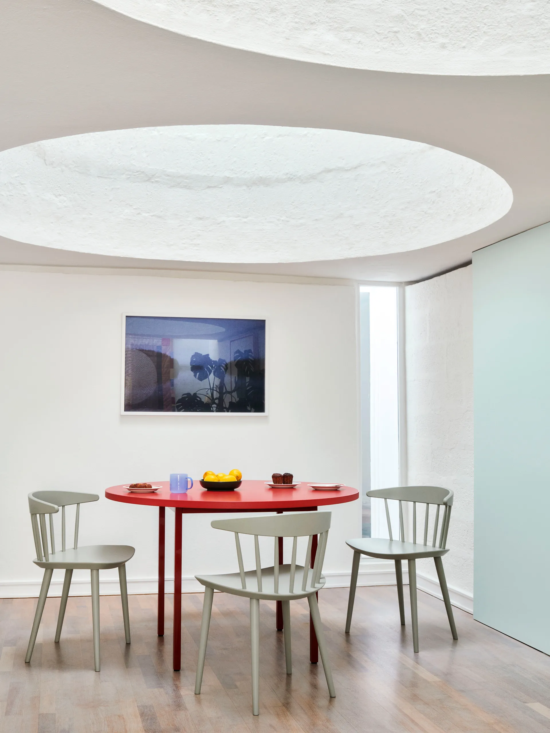 J104 cadeira, Warm grey lacado faia HAY