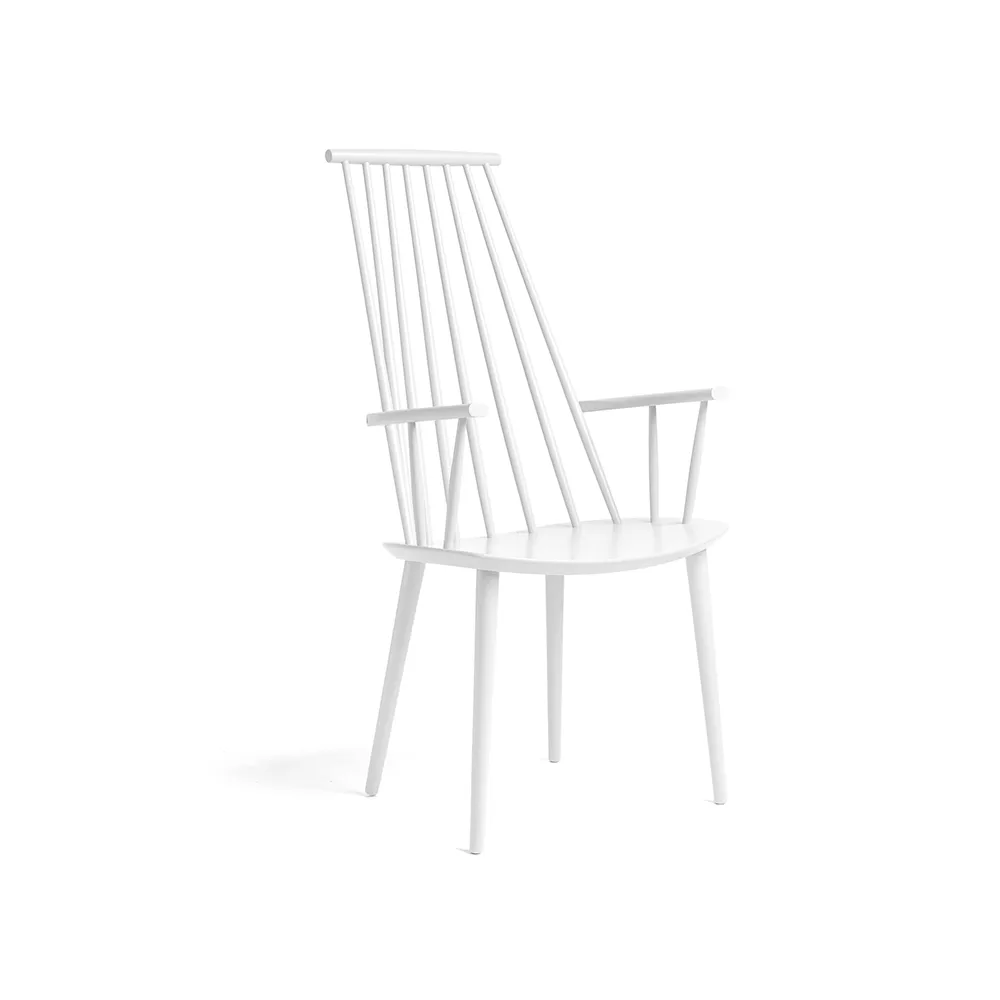 J110 cadeira com braços , White lacquered beech HAY