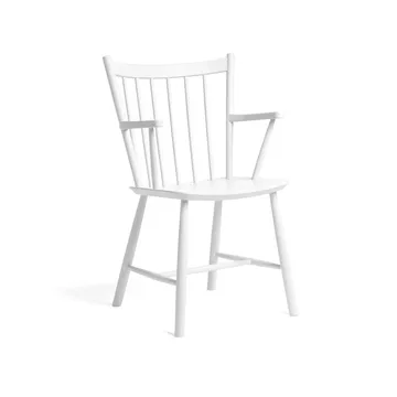 J42 cadeira com braços  - White lacquered beech - HAY