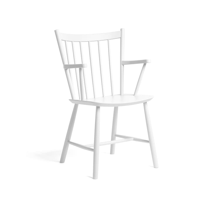 J42 cadeira com braços  - White lacquered beech - HAY