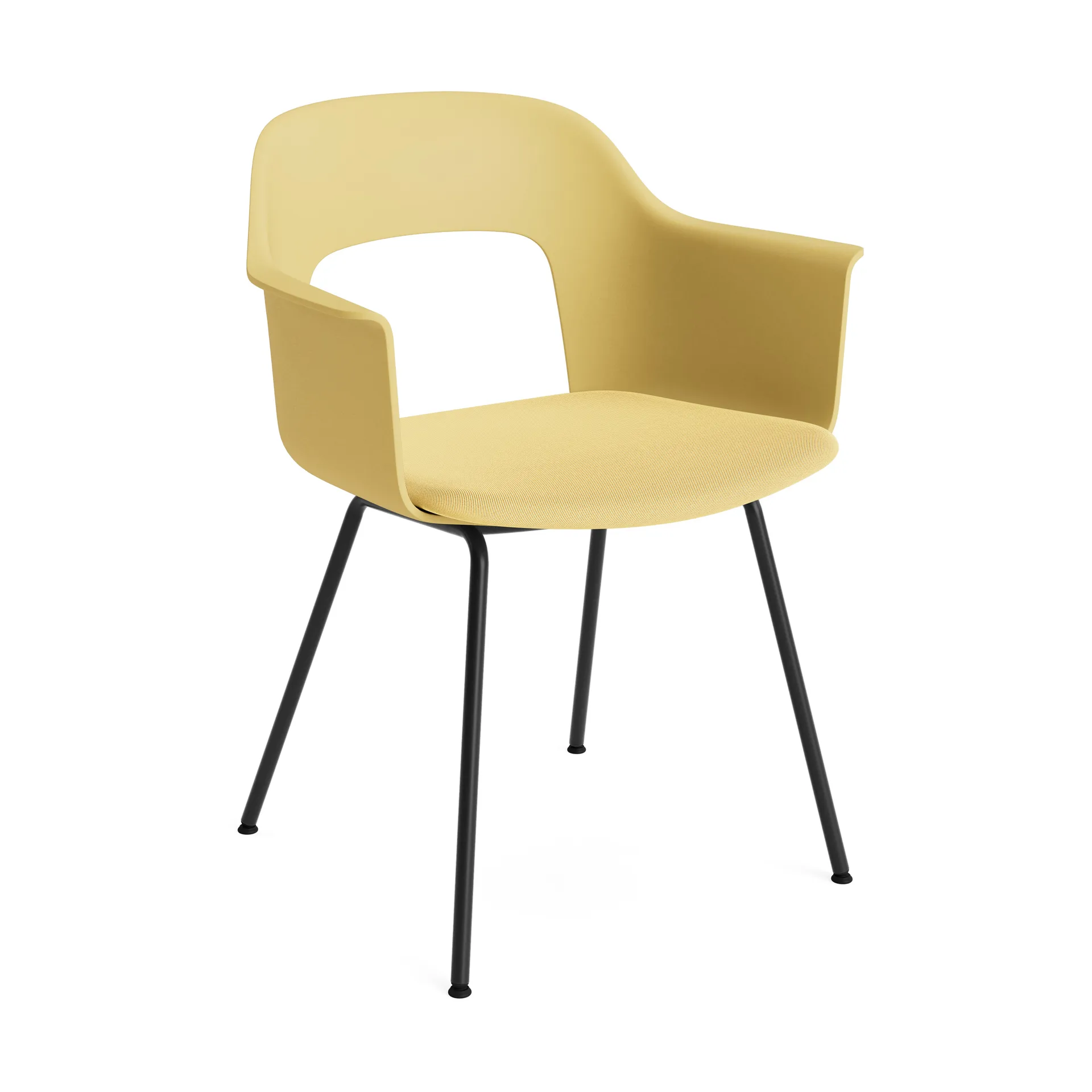 Layout Armchair 213 cadeira com braços, Relate 431-biscotti-svartlackerad aço HAY