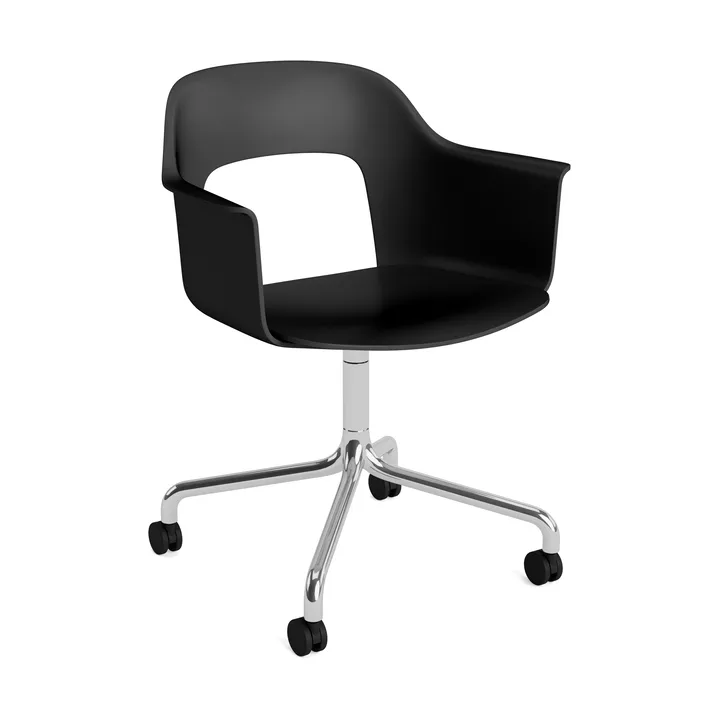 Layout Armchair 261 cadeira - Black-alumínio polido - HAY