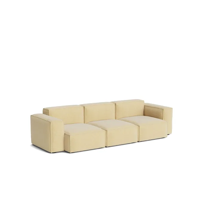 Mags Soft Low Armrest sofá 2,5 lugares combinação 1 - Tartaglia Ocre white, capa amovível - HAY