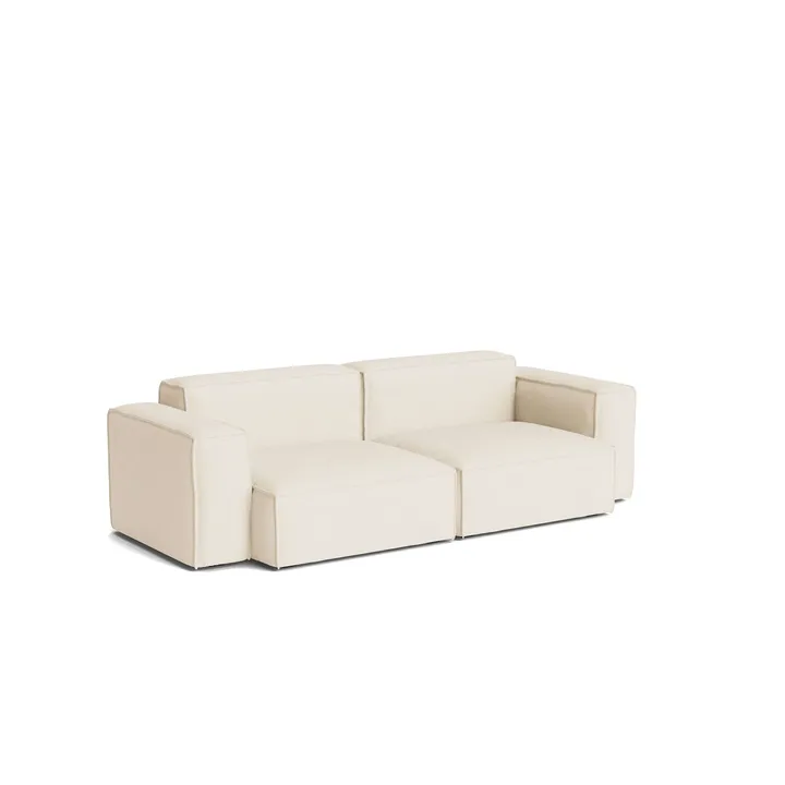 Mags Soft Low Armrest sofá 2,5 lugares combinação 1 - Turf cream, capa amovível - HAY