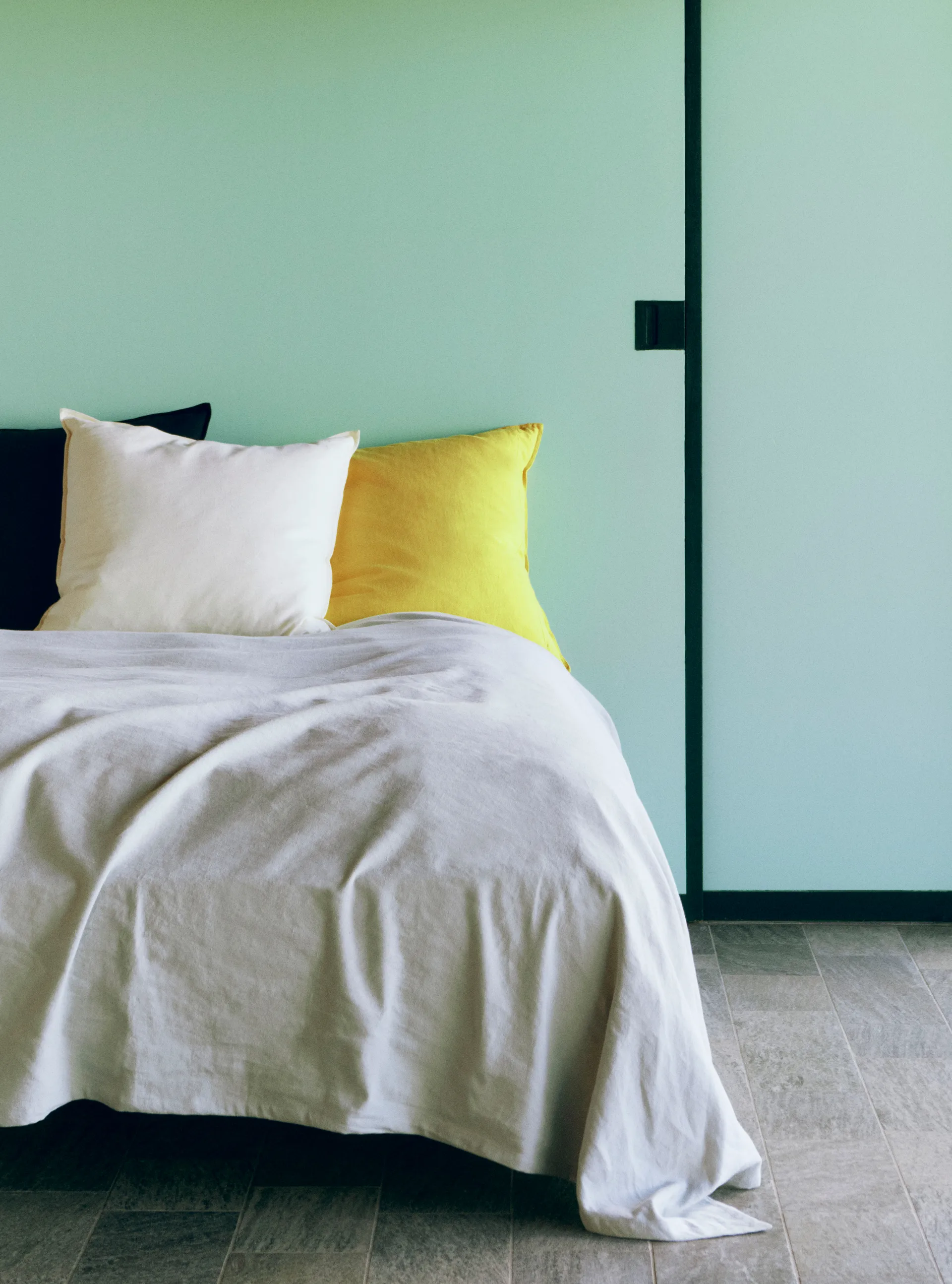 Manta Linen 240x260 cm, Sky grey HAY