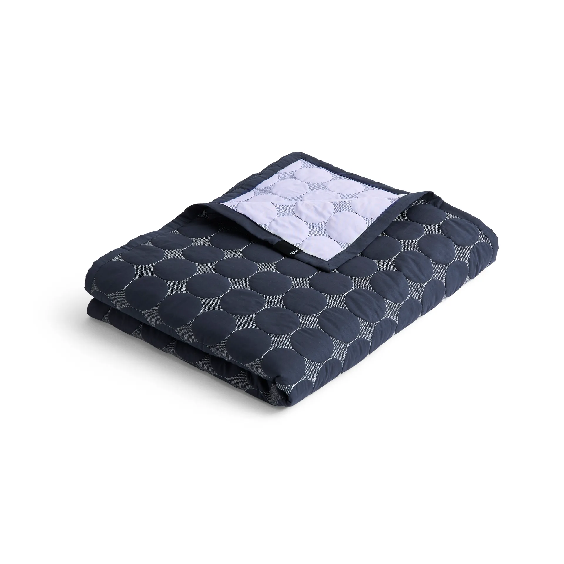 Manta Mega Dot organic 195x245 cm, Midnight blue HAY