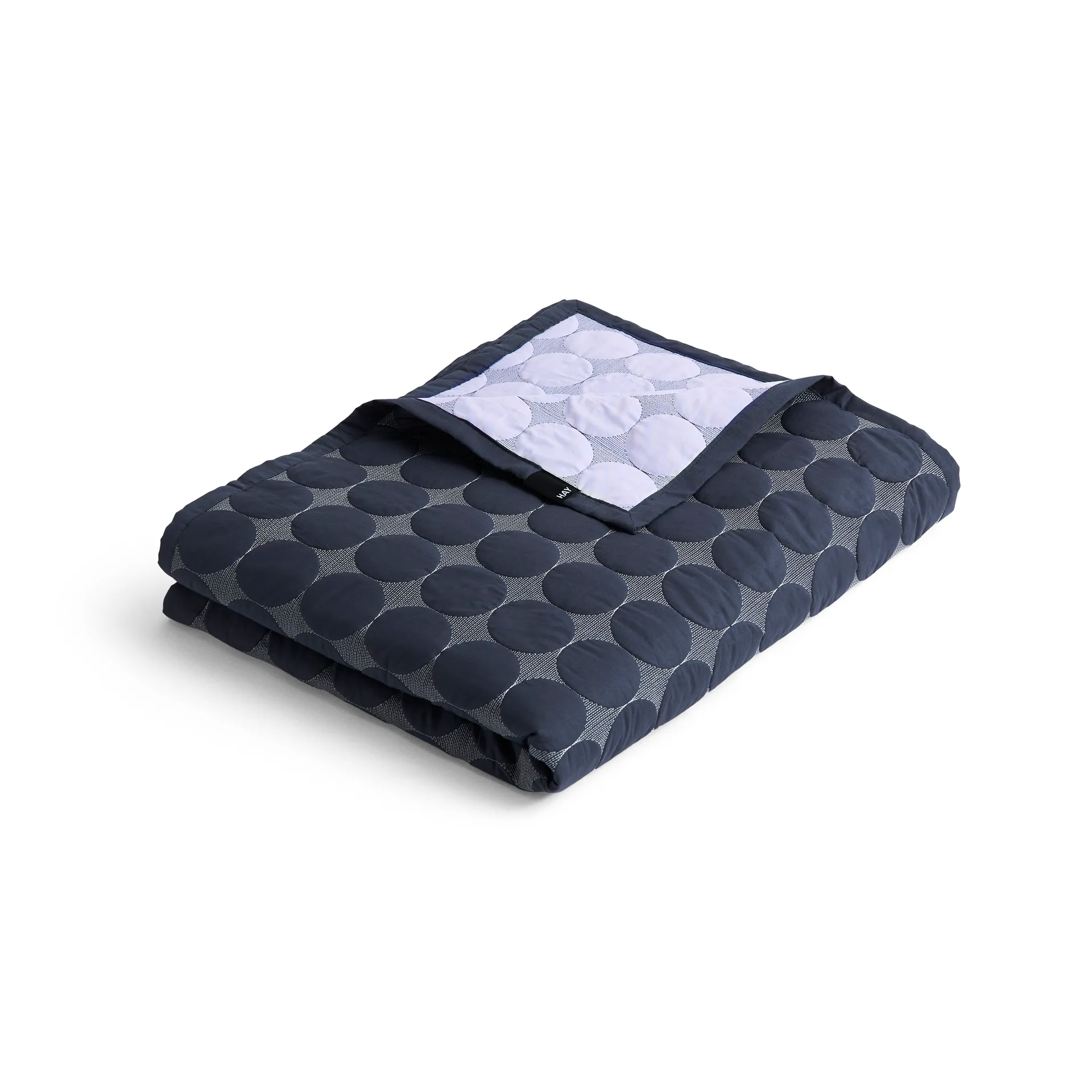 Manta Mega Dot organic 235x245 cm, Midnight blue HAY