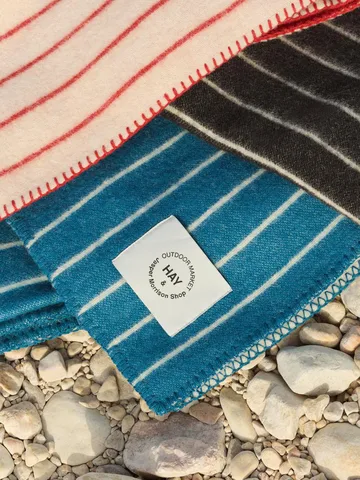 Manta Outdoor Market - Blue-bege, 130x180 cm - HAY