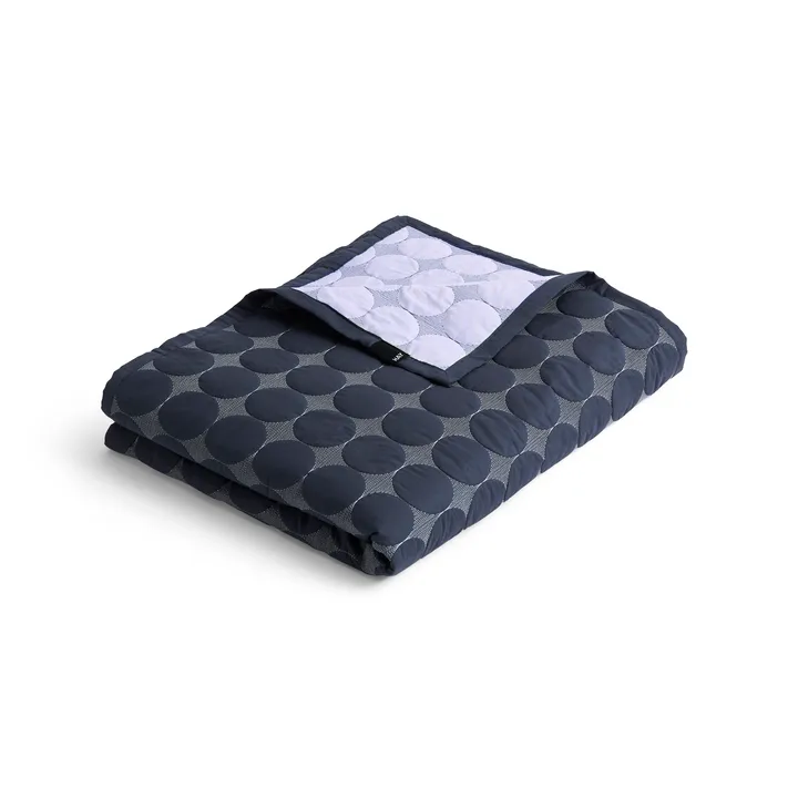 Mega Dot colcha de cama organic 260x260 cm - Midnight blue - HAY