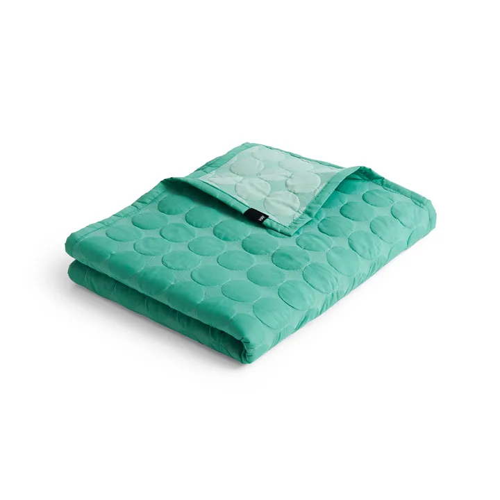 Mega Dot colcha de cama organic 260x260 cm - Sea green - HAY