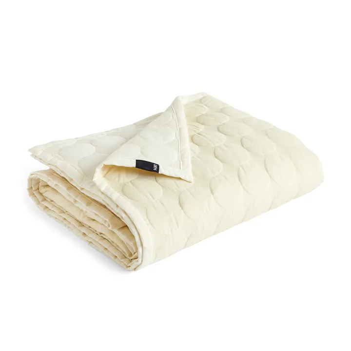 Mega Dot colcha organic 195x245 cm - Ivory - HAY