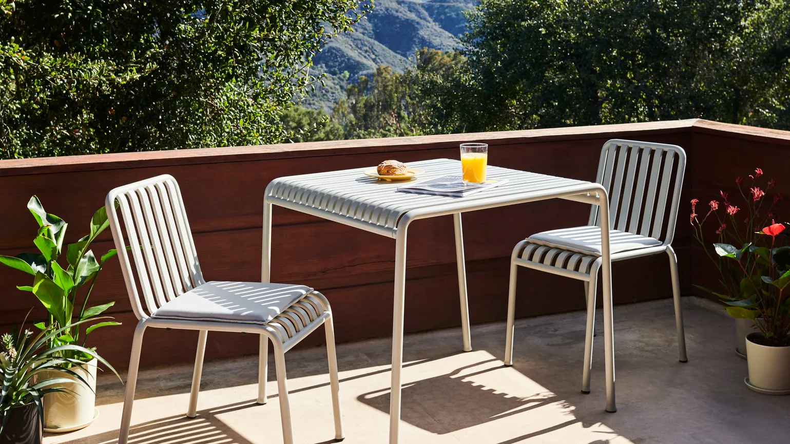 Mesa 82,5x90 cm Palissade, Sky grey HAY