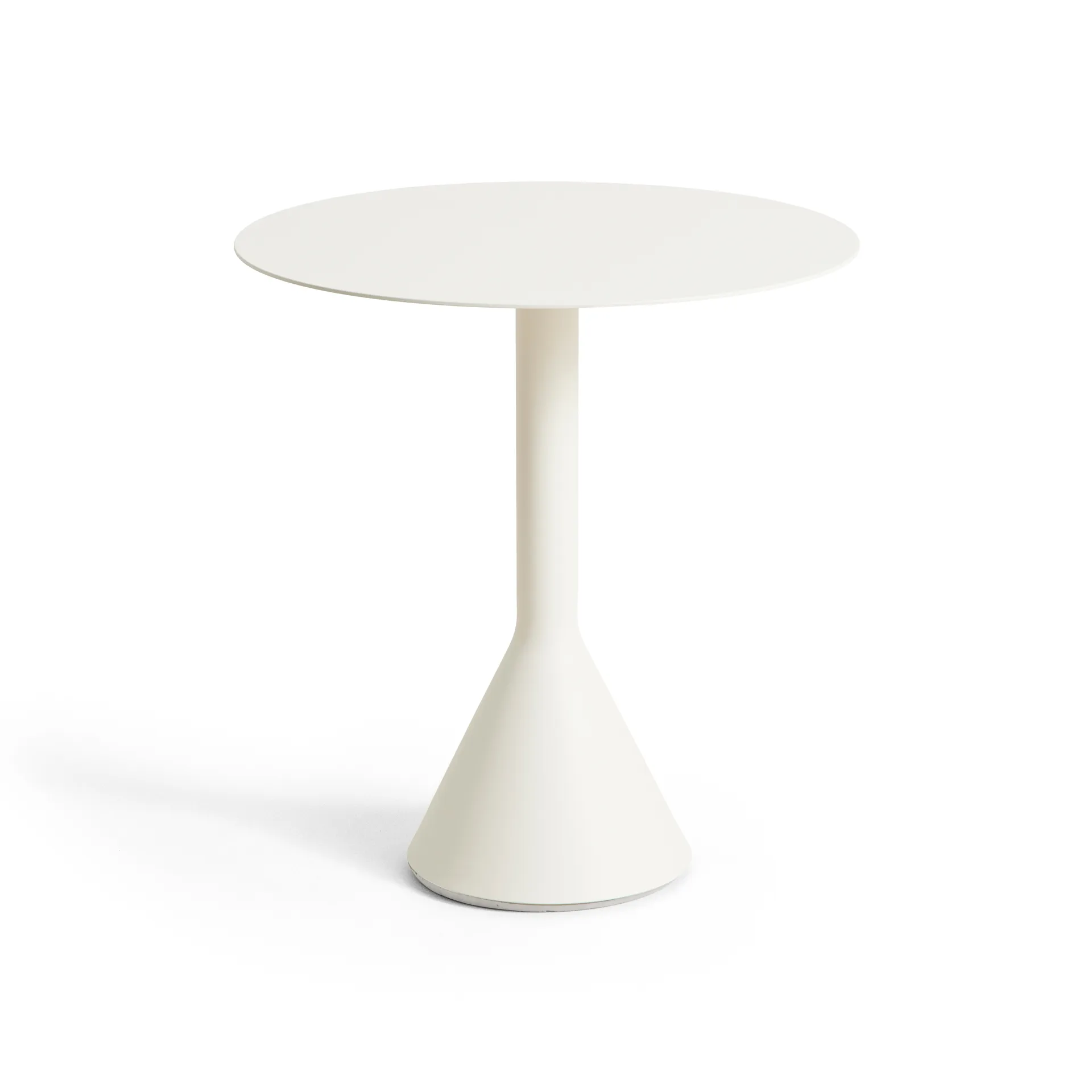 Mesa de café redonda Palissade Cone, Cream white, Ø70 cm HAY