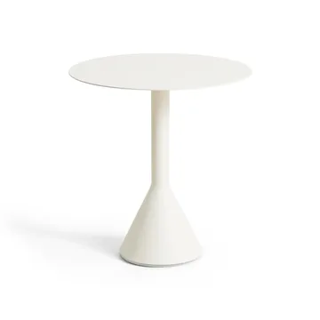 Mesa de café redonda Palissade Cone - Cream white, Ø70 cm - HAY