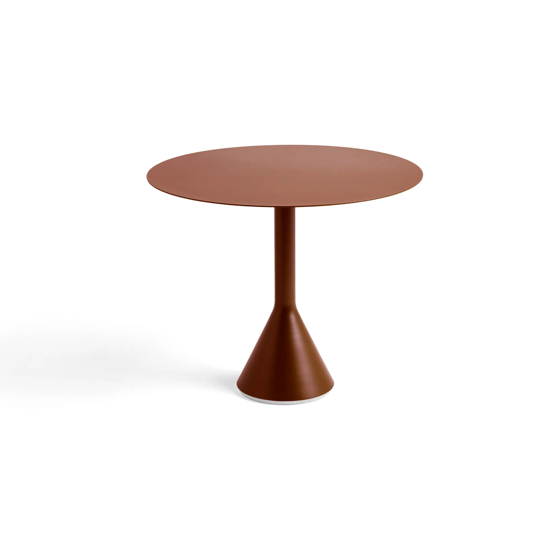 Mesa de café redonda Palissade Cone, Iron red, Ø90 cm HAY
