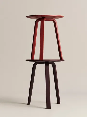 Mesa de centro Bella - Bordeaux escuro, Ø45x49 cm - HAY