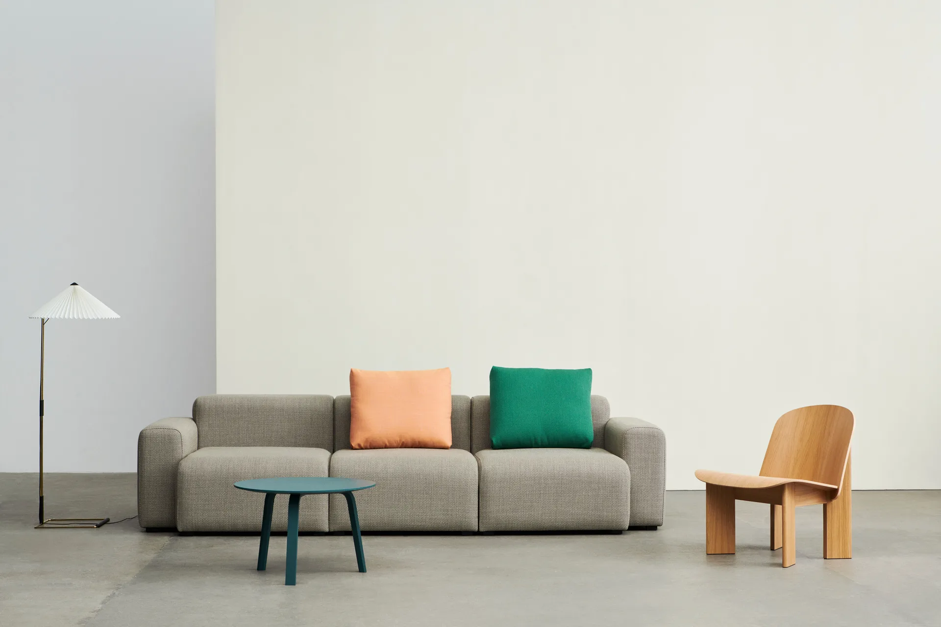 Mesa de centro Bella, Brunswick green oak, Ø60x39 cm HAY