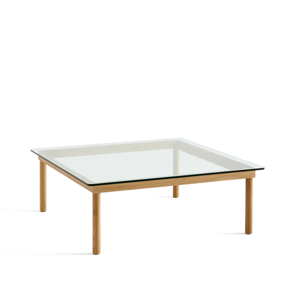 Mesa de centro Kofi, Oak-clear glass, 100 cm HAY