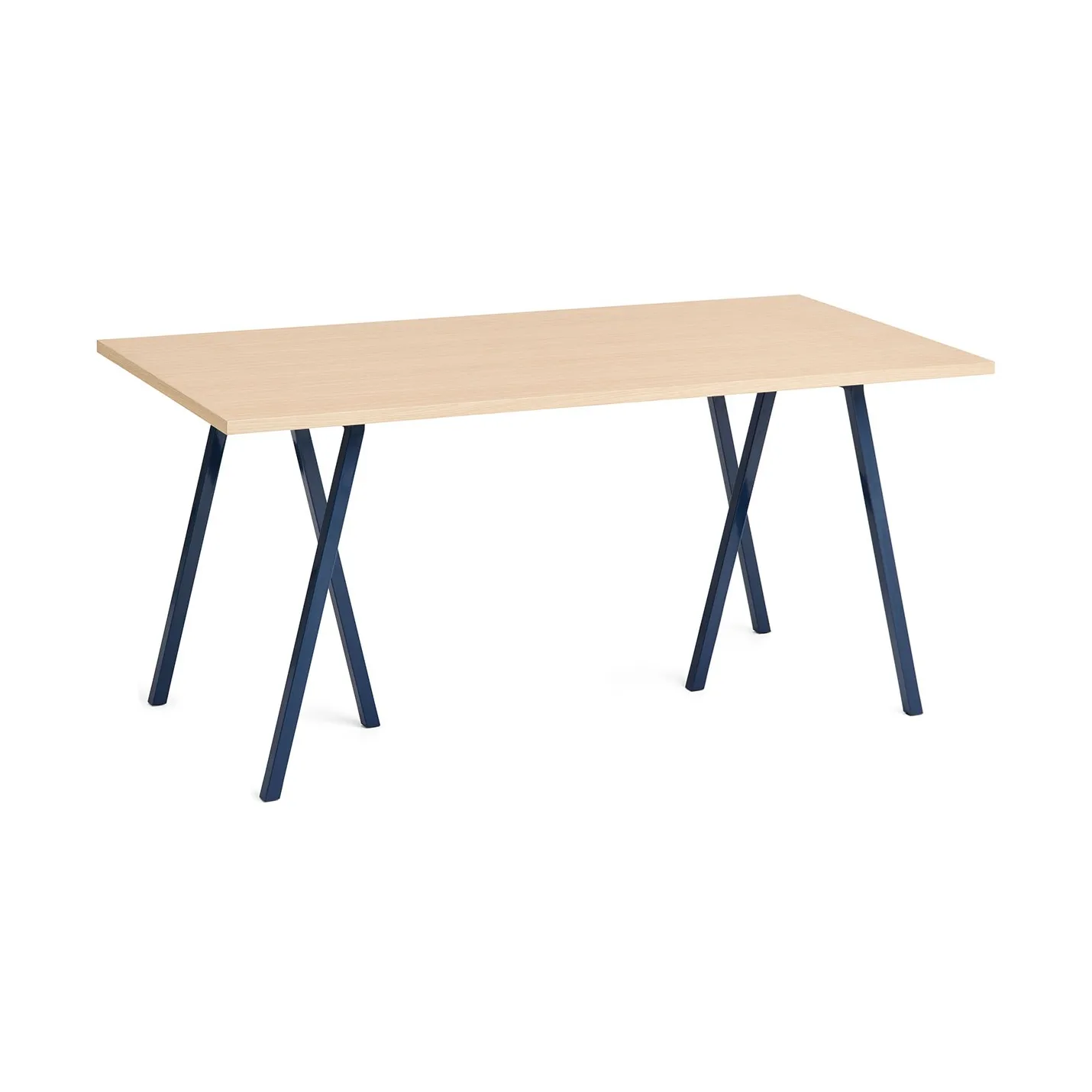 Mesa de jantar Loop Stand 77,5x160 cm, Deep blue-clear lacq. oak HAY