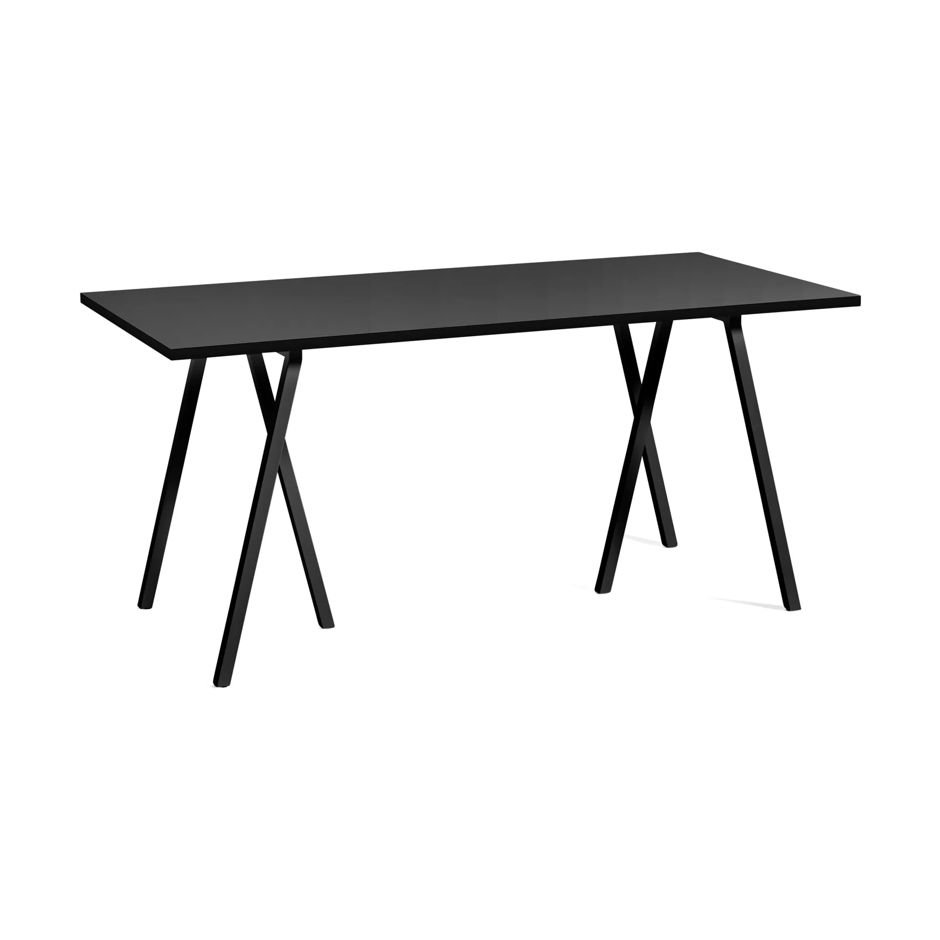 Mesa de jantar Loop Stand, Black linoleum-black, 160 cm HAY