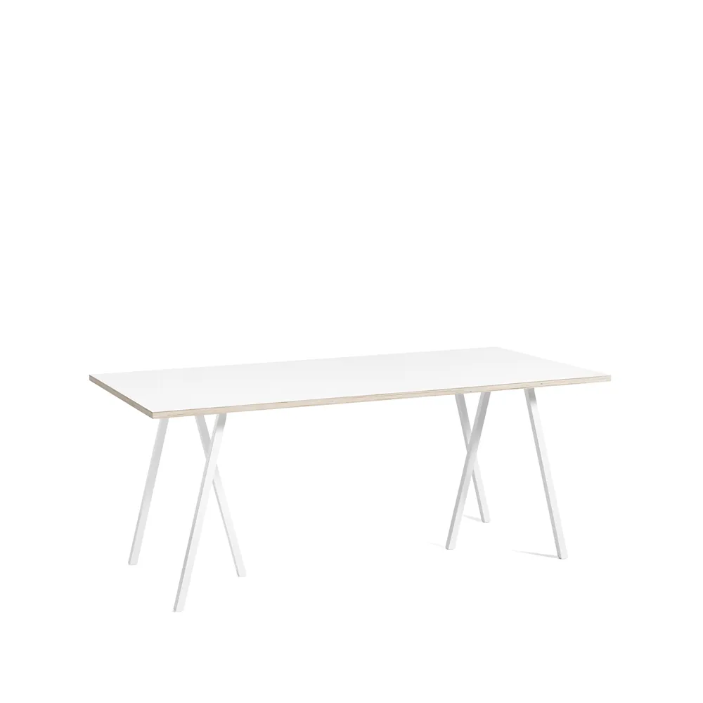 Mesa de jantar Loop Stand, White laminate-white, 180 cm HAY