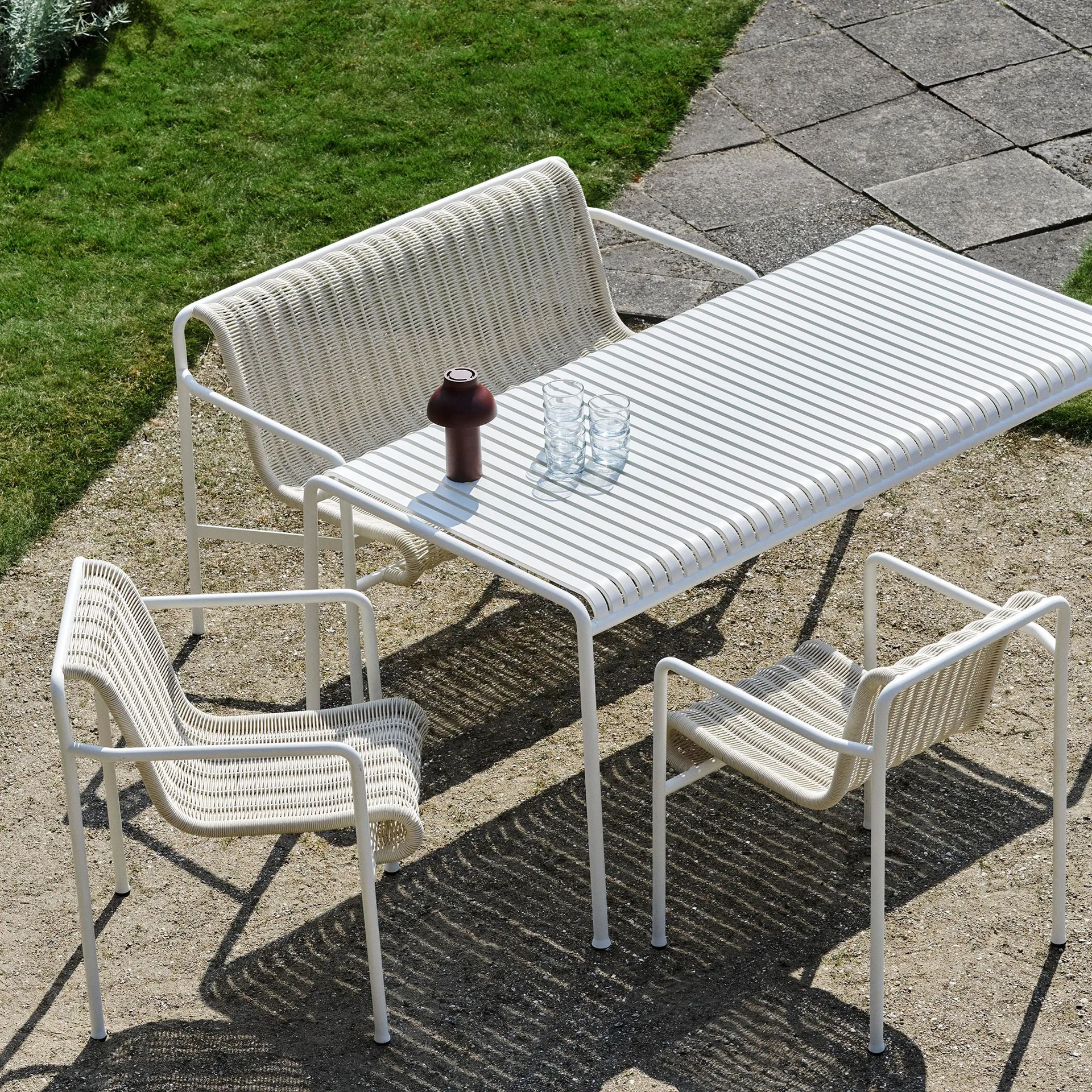 Mesa de jantar Palissade 170x90 cm, Cream white HAY