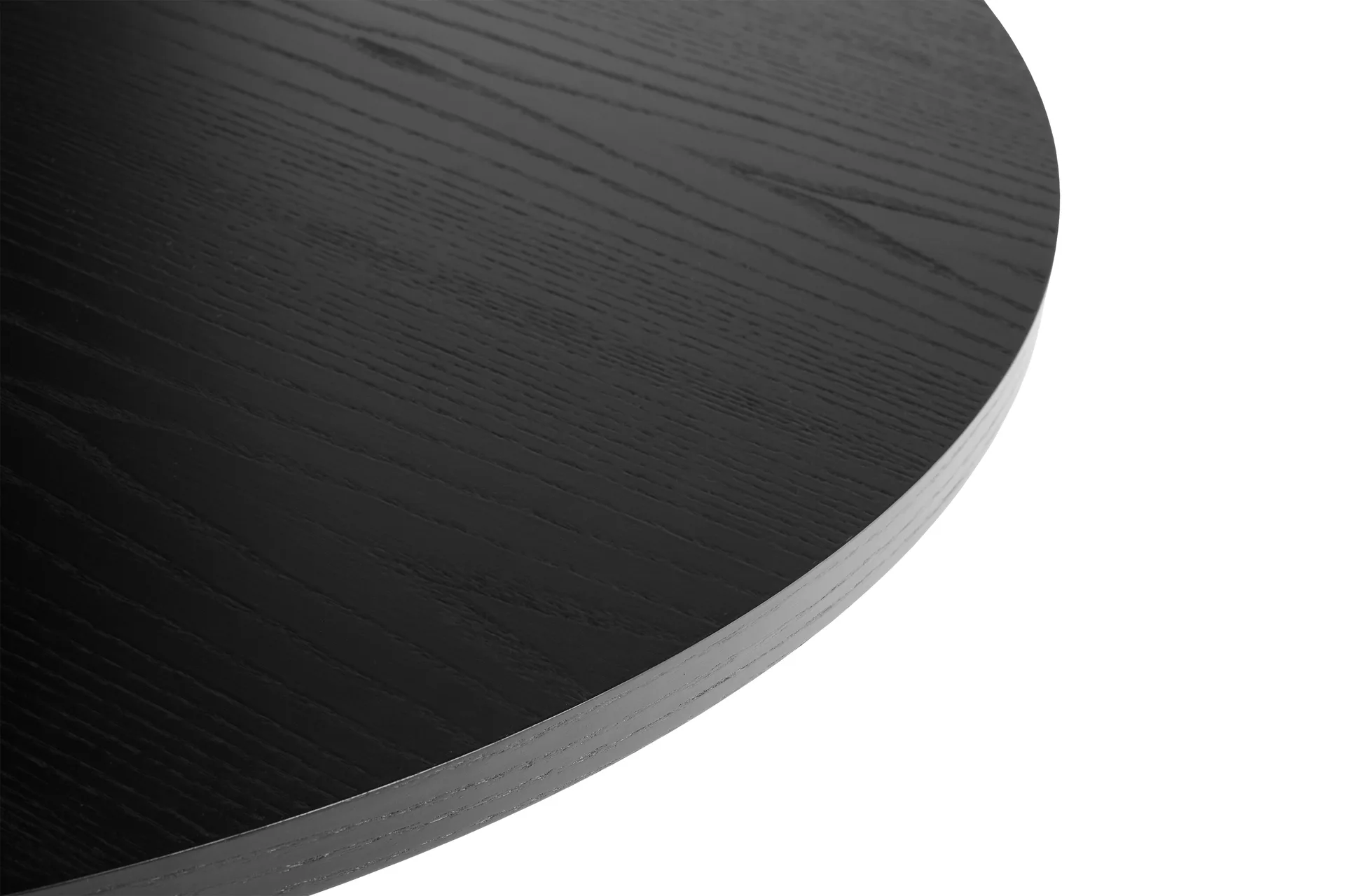 Mesa de jantar Pastis Table Ø90, Black lacquered ash HAY