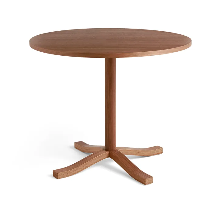 Mesa de jantar Pastis Table Ø90 - Lacquered walnut - HAY