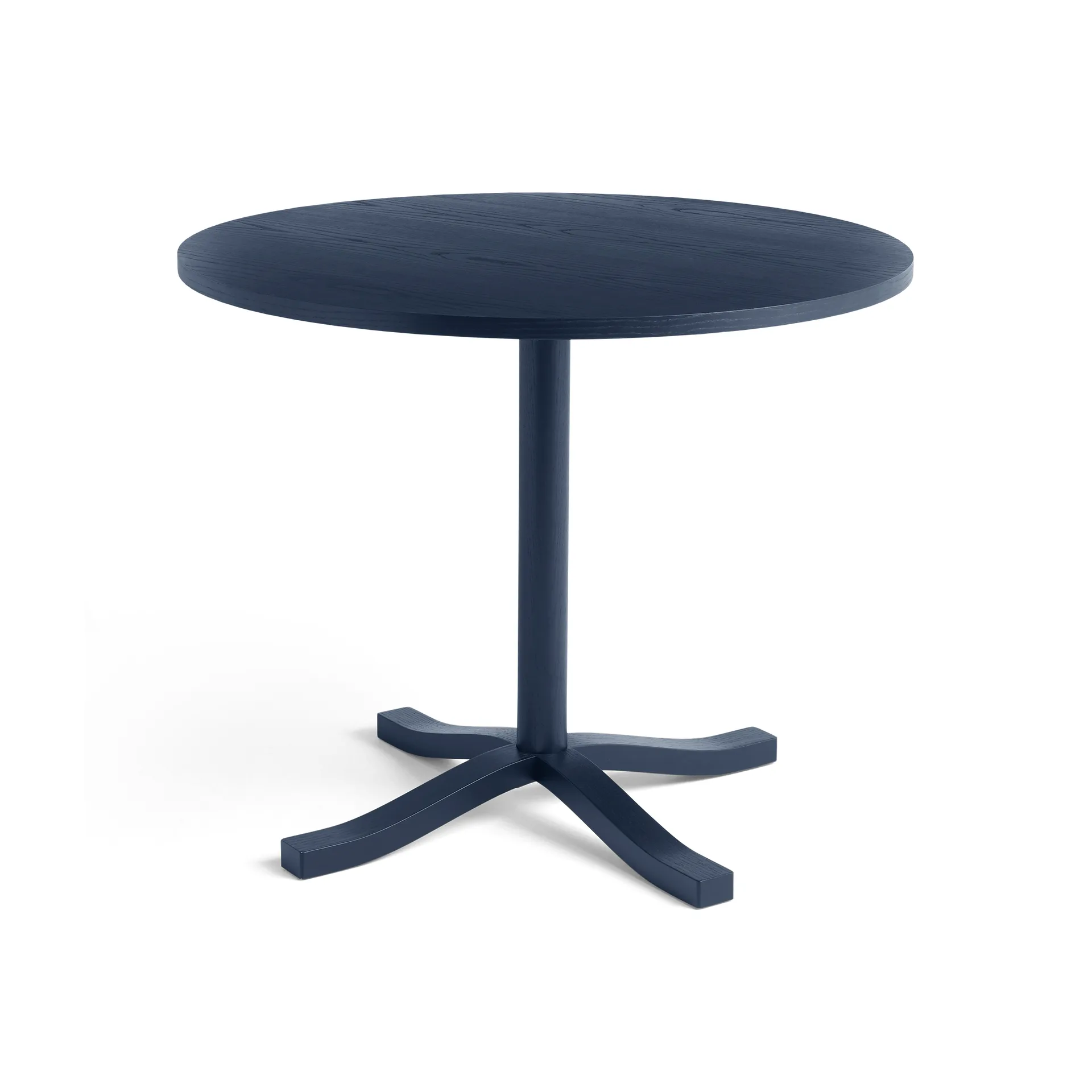 Mesa de jantar Pastis Table Ø90, Steel blue lacquered ash HAY