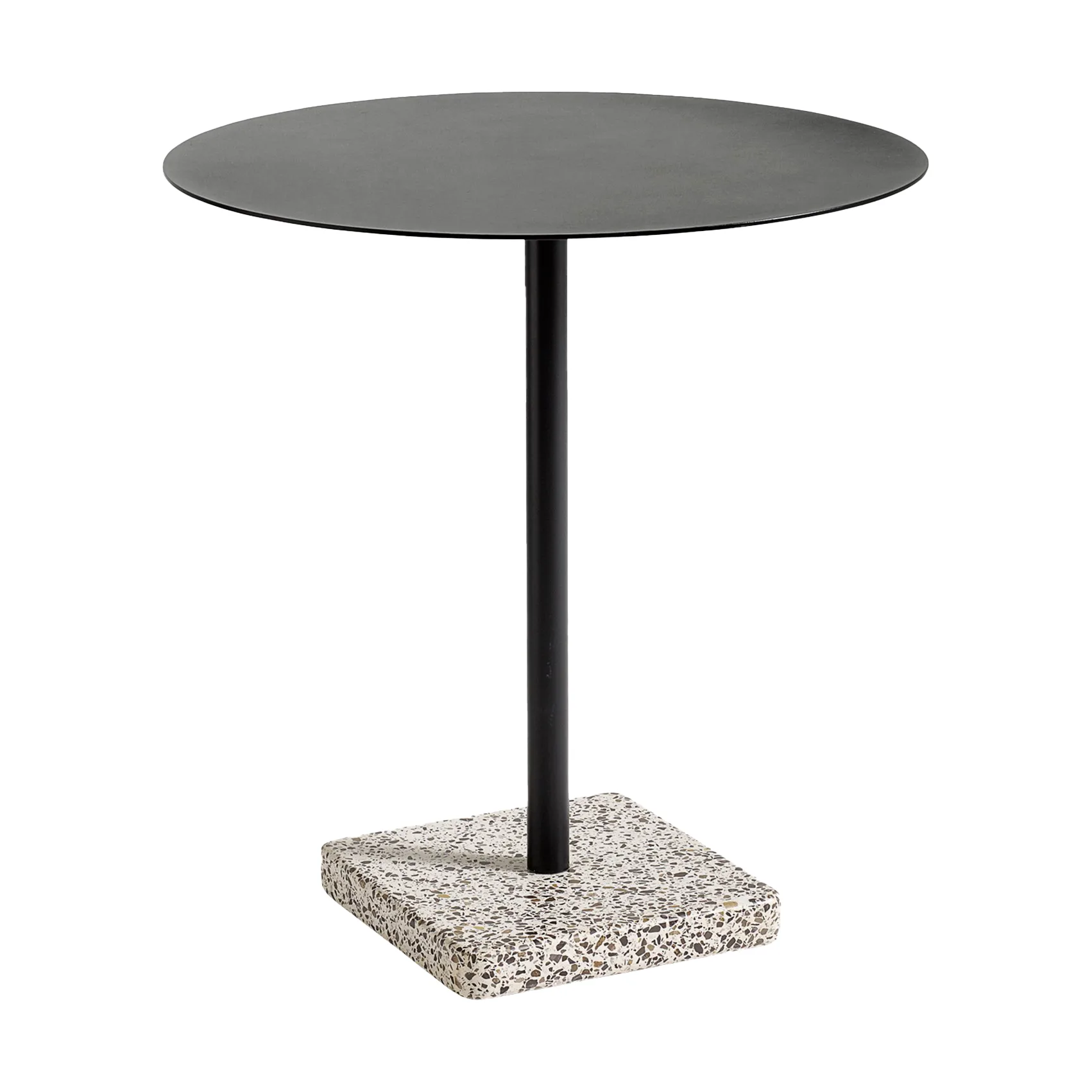 Mesa de jantar Terrazzo Ø70 cm, Grey terrazzo-anthracite HAY
