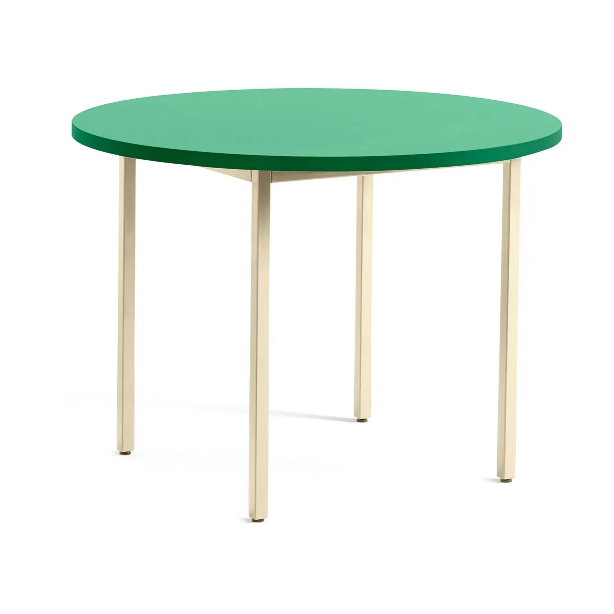 Mesa de jantar Two-Colour Ø105 cm, Ivory-green mint HAY