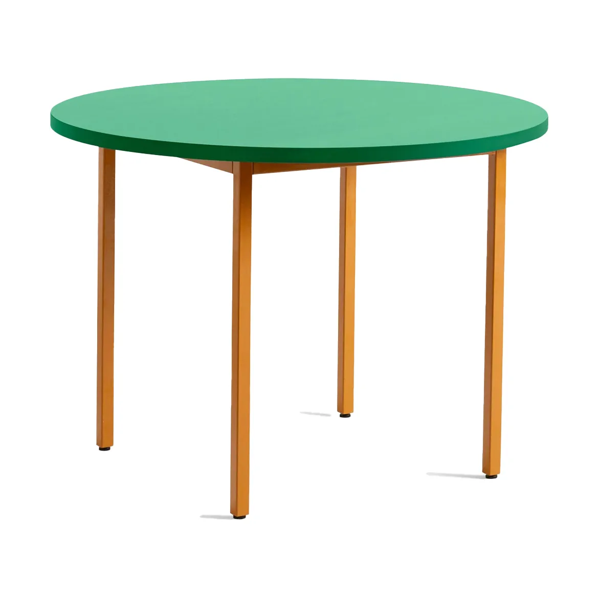 Mesa de jantar Two-Colour Ø105 cm, Ochre-green mint HAY