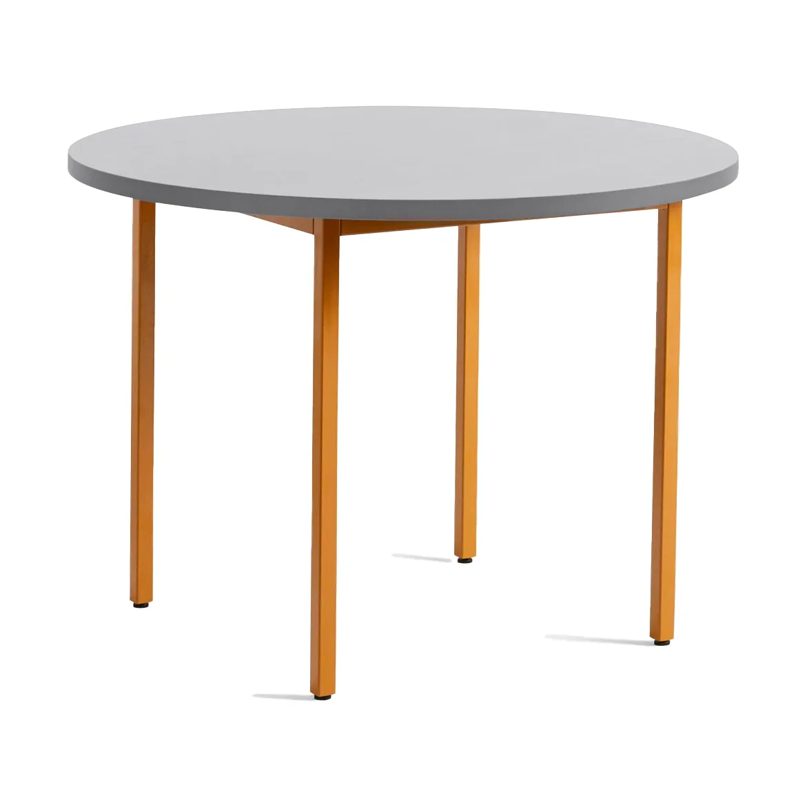 Mesa de jantar Two-Colour Ø105 cm, Ochre-light grey HAY